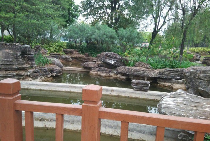 水墨园景色