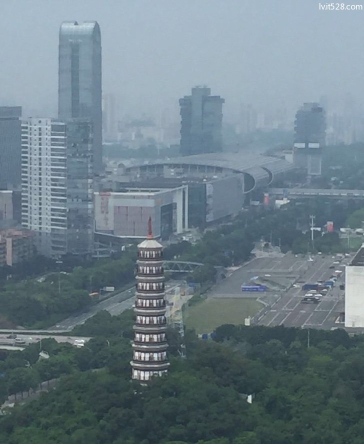 琶洲塔空中景色